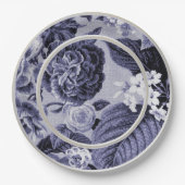 クワ青い紫色の花のToile No.1 ペーパープレート (正面)