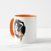 クンカッコいいフタイガーフィアレス感動的引用文 マグカップ (正面左)