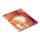 クンカッツオレンジ柑橘類の水彩フルーツアート ノートパッド (アングル)