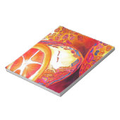 クンカッツオレンジ柑橘類の水彩フルーツアート ノートパッド (回転)