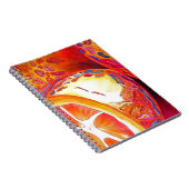 クンカッツオレンジ柑橘類の水彩フルーツアート ノートブック (右側)