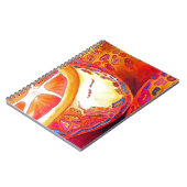 クンカッツオレンジ柑橘類の水彩フルーツアート ノートブック (左側)