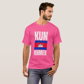 クンクメールカンボジア国旗のヴィンテージ Tシャツ (正面フル)