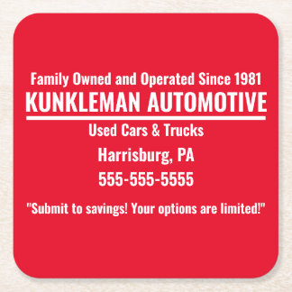 クンクルマンコースターズ スクエアペーパーコースター