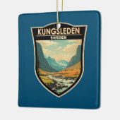 クンズリーデンスウェーデントラベルアートヴィンテージ セラミックオーナメント (左)