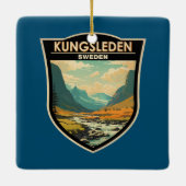クンズリーデンスウェーデントラベルアートヴィンテージ セラミックオーナメント (裏面)