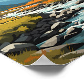 クンズリーデンスウェーデントラベルアートヴィンテージ ポスター (角)