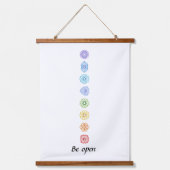 クンダリニヨガチャクラズベビーオープン 吊り下げ型タペストリー (正面)