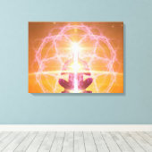 クンダリーニとチャクラ- Yoga Awakening キャンバスプリント (インサイチュ (ウッドフロア))