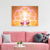 クンダリーニとチャクラ- Yoga Awakening キャンバスプリント (インサイチュ (リビング))