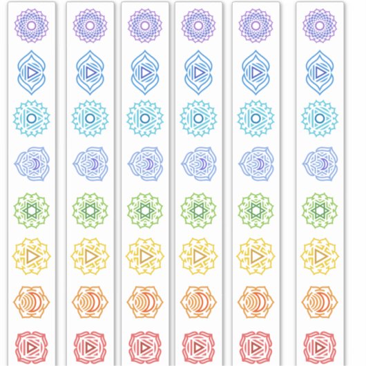 クンダリーニチャクラ線 シール (正面)