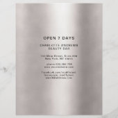 クンデンスペジフィッシャーフォートプリリスンサロンフライヤー (裏面)