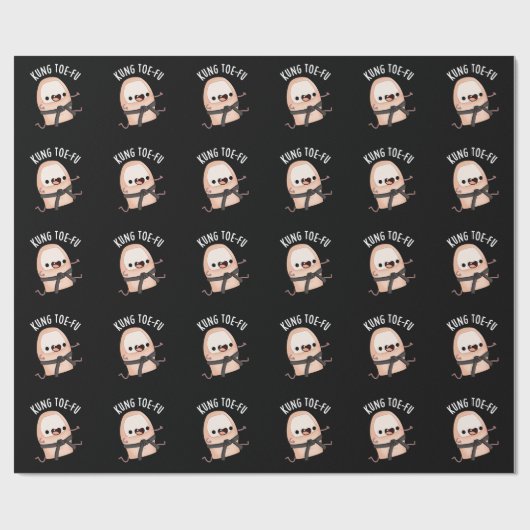 クントーフーおもしろいビッグトープンダークBG ラッピングペーパー (フラット)