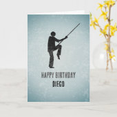 クンフファイター – 武術アーツ – 男性スポーツテーマ カード (黄色い花)