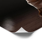 クンフブラウンポインター純血犬武術芸術 ポスター (コーナー)