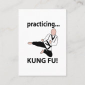 クンフブラックベルト武術アーツ先生 名刺 (正面)