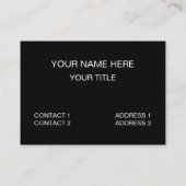 クンフブラックベルト武術アーツ先生 名刺 (裏面)