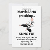 クンフブラックベルト武術アーツ 招待状 (正面)
