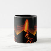 クンブルヴィエハ火山 ツートーンマグカップ (中央)