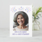 クンプレニョスデ65アニョスフィエスタコンフォト 招待状 (スタンド正面)