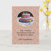 クンプレニョス・パラ・ウナ・ペルソナ・ミュアル カード (黄色い花)