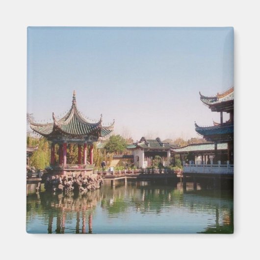 クン・ミン市の崔胡Qiu Bo マグネット (正面)