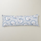 クヴァス絵を描ズのハンガリーかわいいオリジナルドッグアート ボディピロー (裏面)