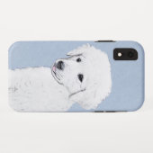 クヴァス絵画ズ – かわいいオリジナルドッグアート Case-Mate iPhoneケース (裏面(横))
