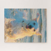 クヴァズ犬。 ジグソーパズル (横)