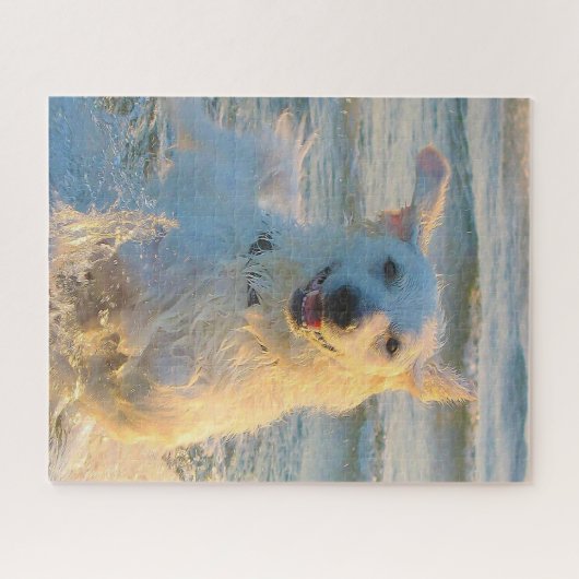 クヴァズ犬。 ジグソーパズル (横)