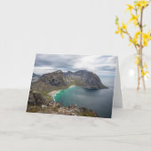 クヴァルヴィカロフォテンノルウェー カード (黄色い花)