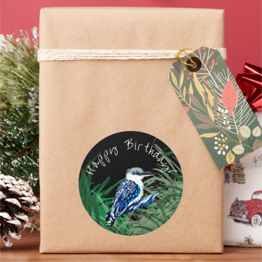 クーカブラハッピーバースデー ラウンドシール (クリスマス)