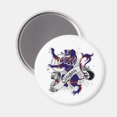 クーガンタータンチェックライオン マグネット (正面/裏面)