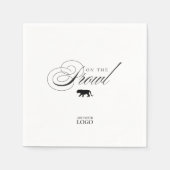 クーガーおもしろいオンザプロールバーレストランカクテル スタンダードカクテルナプキン (正面)