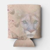 クーガーと蝶 缶クーラー (裏面)