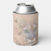 クーガーと蝶 缶クーラー (缶裏面)