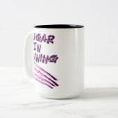 クーガーのトレーニング爪マークMug ツートーンマグカップ (正面左)