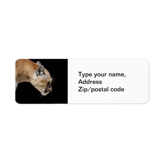 クーガーのプロフィール ラベル (正面)