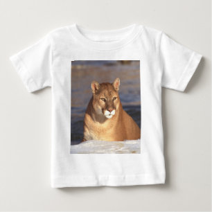 クーガーの顔 ベビーTシャツ