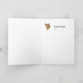 クーガーは誕生日の挨拶状を追跡します カード (内部)