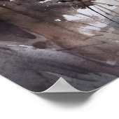 クーガーウッドランドアニマルアートプリントポスター ポスター (角)