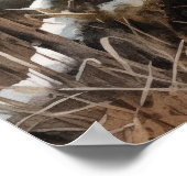 クーガーウッドランドアニマルアートプリントポスター ポスター (角)