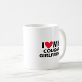 クーガーガールフレンド大好き コーヒーマグカップ (正面右)