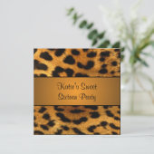 クーガータイガースウィート16誕生日パーティーの招待 招待状 (スタンド正面)