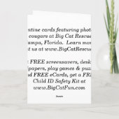 クーガーバレンタインカード シーズンカード (裏面)