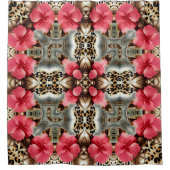 クーガープリント シャワーカーテン (正面)