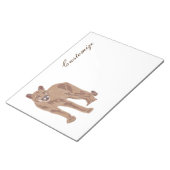 クーガープーママウンテンライオンサンダー_コーブ ノートパッド (アングル)