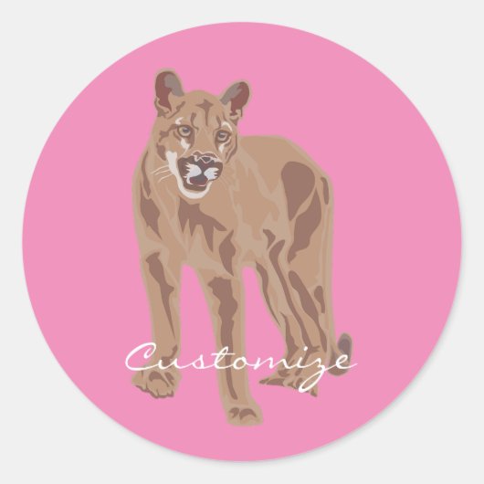 クーガープーママウンテンライオンサンダー_コーブ ラウンドシール (正面)