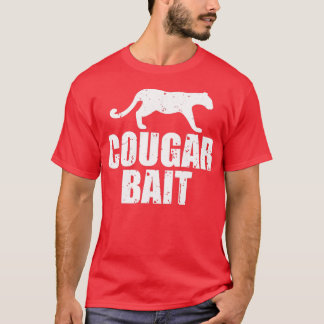 クーガーベイトおもしろいギフトクーガー狩り魚釣りダート Tシャツ