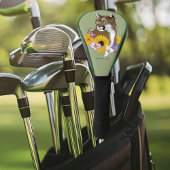 クーガーマウンテンライオンプーマフラワー ゴルフヘッドカバー